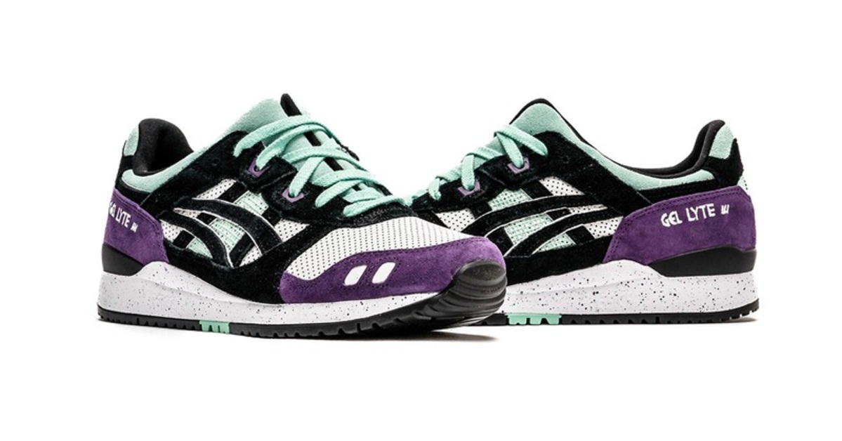 Asics gel lyte hot sale iii black purple